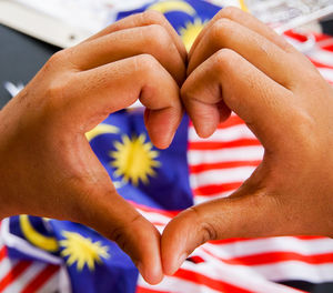 Close-up of man hand