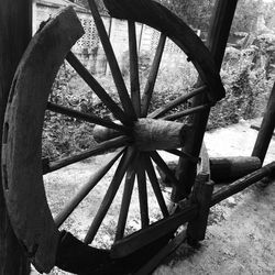 Close-up of bicycle wheel
