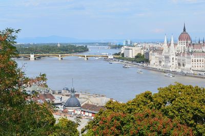 Chain bridge in budapest, hungary