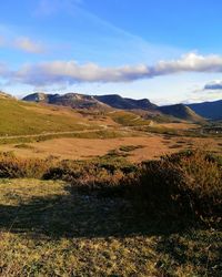 Scenic view of landscape against sky