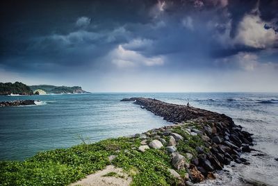 Scenic view of sea against sky