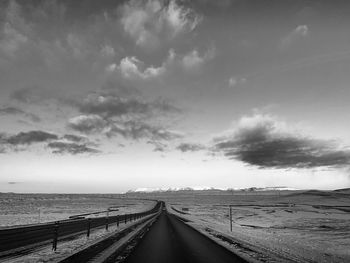 Panoramic view of road against sky