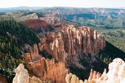 Aerial view of bryce canyon national park