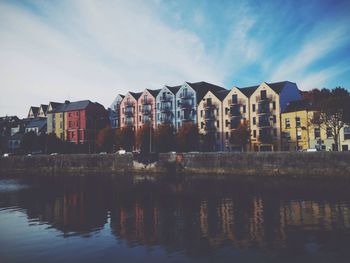 Reflection of built structures in water