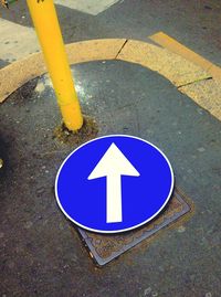 Low angle view of road sign