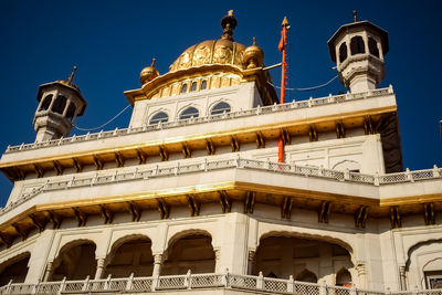 Low angle view of historic building