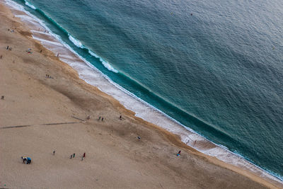 High angle view of beach from portugal