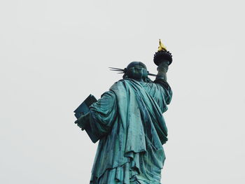 Low angle view of statue