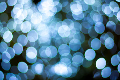 Defocused image of illuminated christmas lights