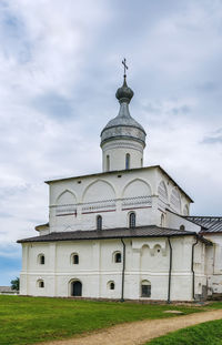 Low angle view of building against sky