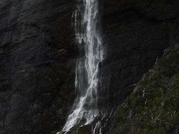 Scenic view of waterfall