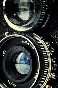 Close-up of camera