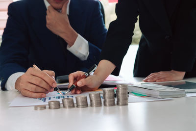 Group of people on the table