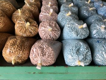 Close-up of pumpkins in market