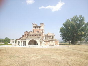 Facade of church