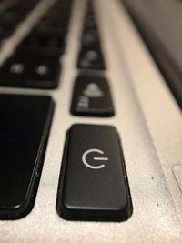 Close up of computer keyboard