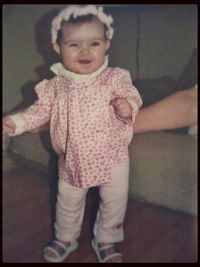 Portrait of cute baby girl