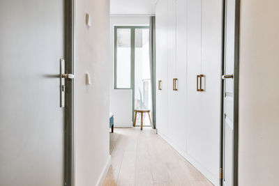 Empty corridor of apartment