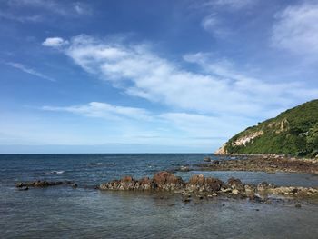 Scenic view of sea against sky