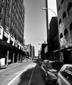 Cars moving on road in city