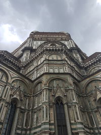 Low angle view of temple against sky