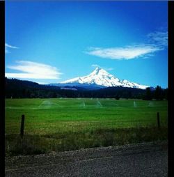 Scenic view of landscape against sky