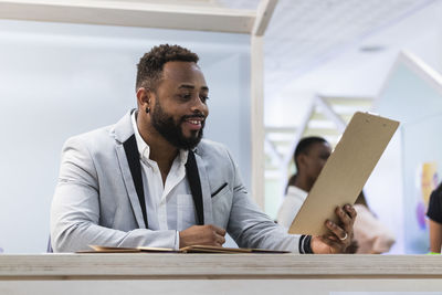 Portrait of a smiling young man