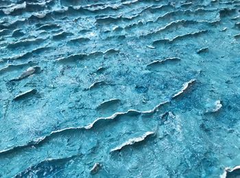 Full frame shot of ice on wall