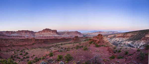 Scenic view of mountain against sky