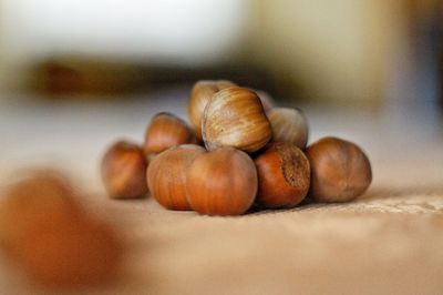 Close-up of fruits on table