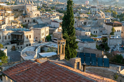 High angle view of townscape