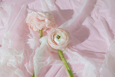 Close-up of wedding dress