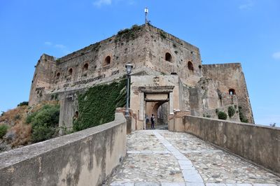 Low angle view of historical building against sky