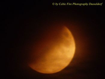 Close-up of moon against sky at night