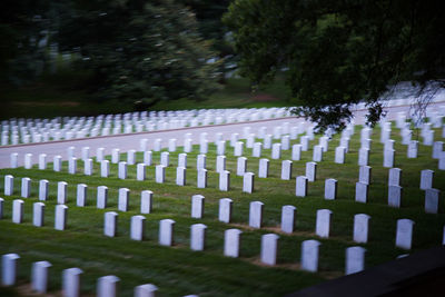 View of cemetery