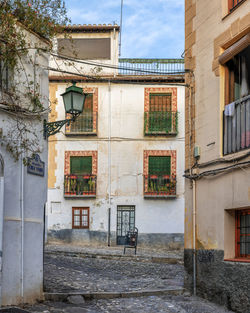 Picturesque street view of granada, andalusia, spain