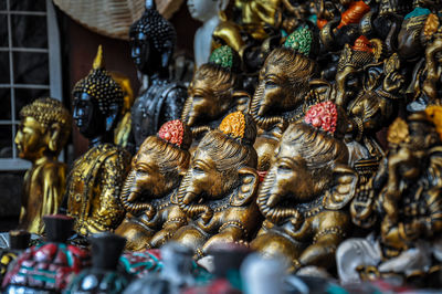 Statues of ganesha for sale at store