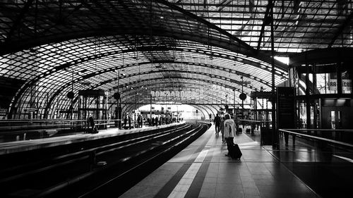 People at railway platform