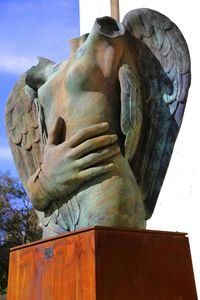 Low angle view of statue