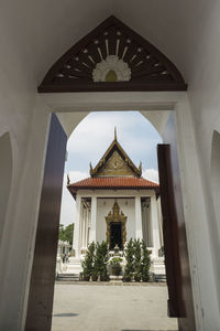 View of temple against sky