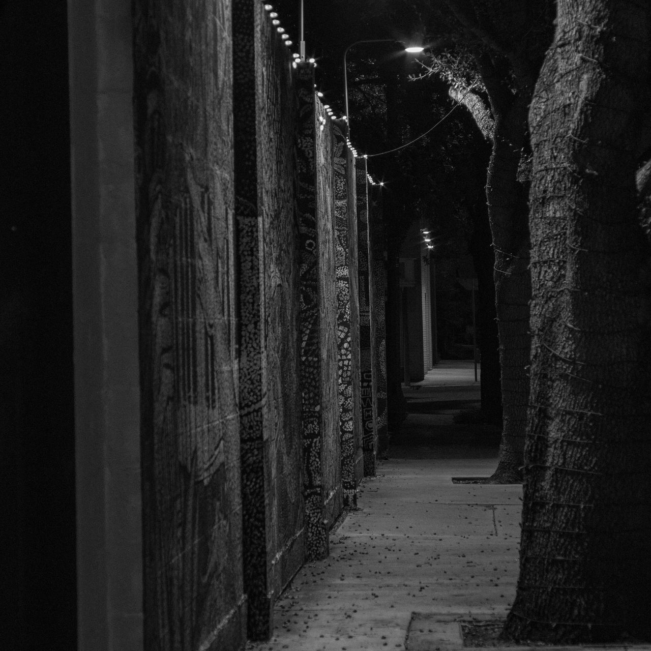 NARROW FOOTPATH AMIDST BUILDINGS