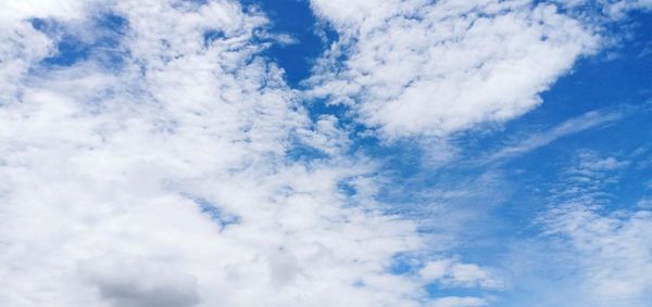 Low angle view of clouds in sky