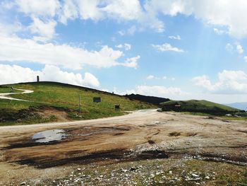 Scenic view of landscape against sky