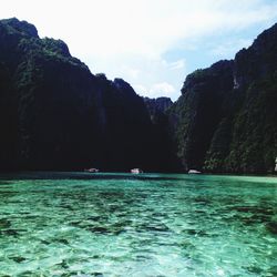 Scenic view of sea against sky