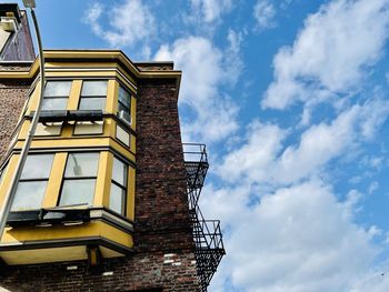 Low angle view of building against sky