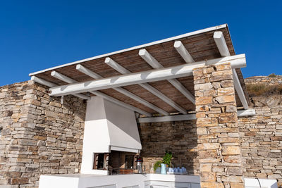 Trendy outdoor patio pergola shade structure, awning and patio roof