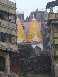 Low angle view of buildings against sky