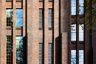 Low angle view of brick building