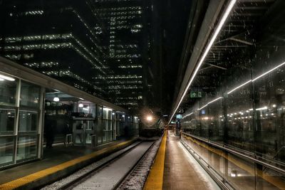 Train coming into the station