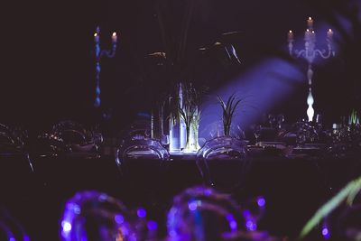 Close-up of wine in glass on table